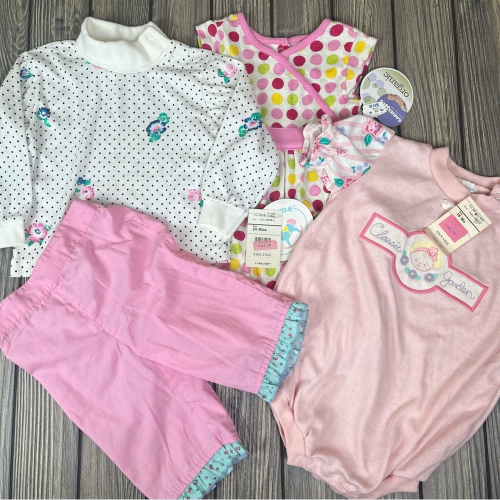 NEW Vintage Baby Girl Clothing Bundle